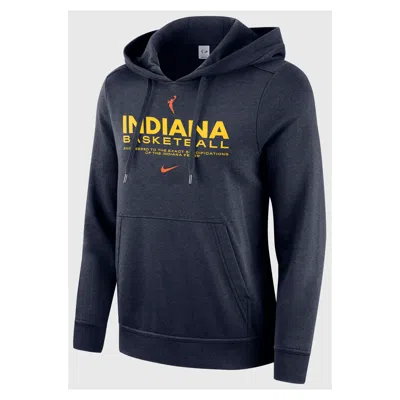 Nike Women's Navy Indiana Fever Club City Pullover Hoodie In Blue