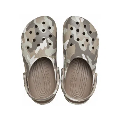 Crocs | Unisex | Classic Printed Camo | Clogs | Mushroom / Multi | W8/m7 In Brown