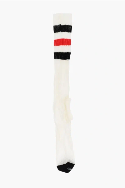 Dsquared2 Ribbed Tricolor Long Socks