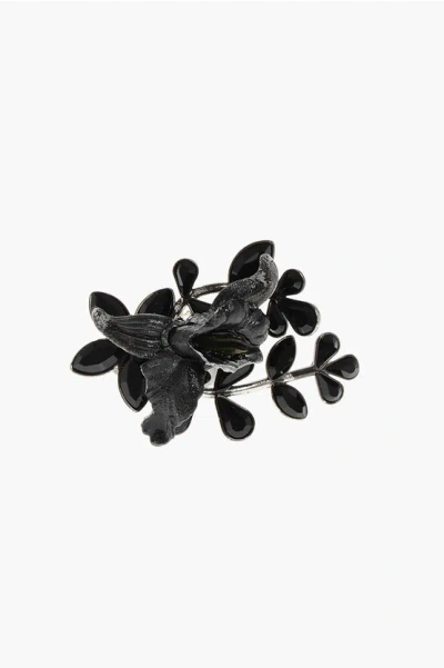 Dsquared2 Embellished Flower And Jewelry Ring