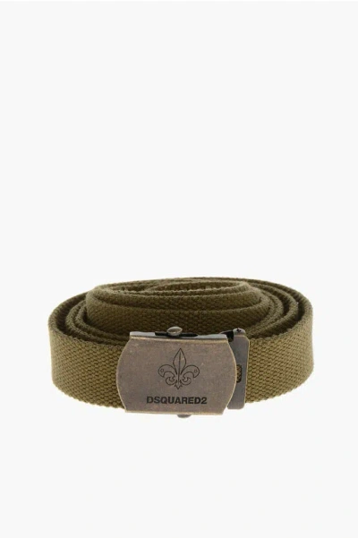 Dsquared2 Fabric Belt With Safety Buckle 30mm