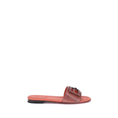 Fendi Python Print Sandals