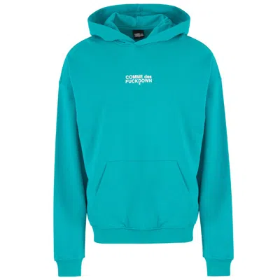 Comme Des Fuckdown Green Cotton Sweater In Blue