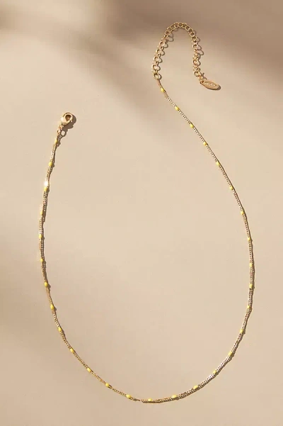 By Anthropologie Gold-plated Delicate Bead Necklace