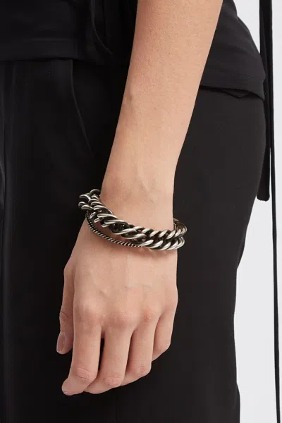 Ann Demeulemeester Hinna Double Chains Bracelet