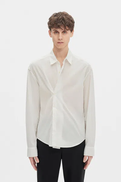 Ann Demeulemeester Isak Twisted Script Print Shirt