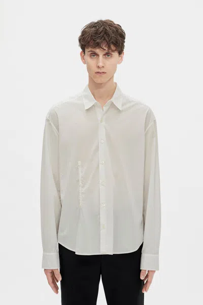 Ann Demeulemeester Isak Twisted Script Print Shirt