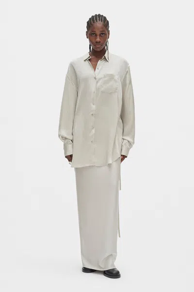 Ann Demeulemeester Elisabeth Long High Comfort Shirt In White