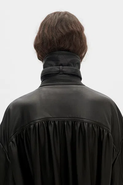 Ann Demeulemeester Ansa Double-breasted Trench Coat In Black