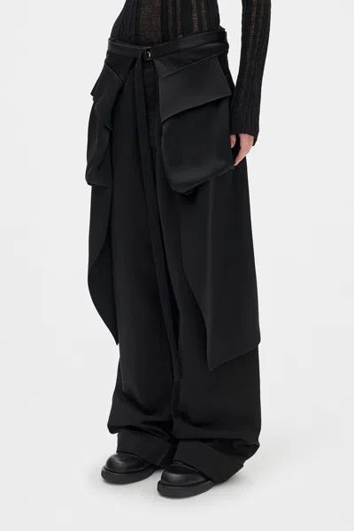 Ann Demeulemeester Debora Cargo Apron Skirt In Black