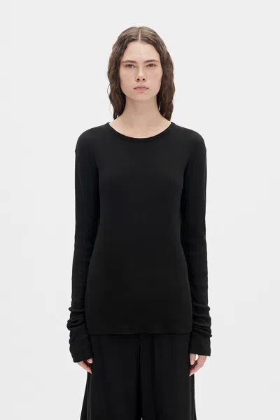 Ann Demeulemeester Fiene Long Sleeve T-shirt In Black