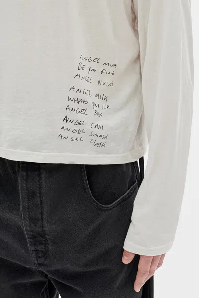 Ann Demeulemeester Bike Printed Long-sleeve T-shirt In Neutral