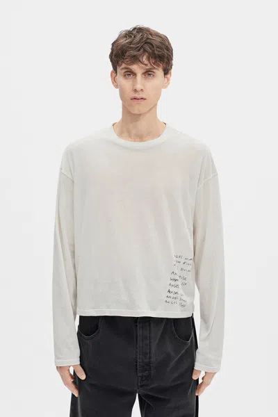 Ann Demeulemeester Bike Printed Long-sleeve T-shirt In Neutral