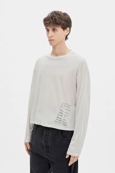 Ann Demeulemeester Bike Printed Long-sleeve T-shirt In Neutral