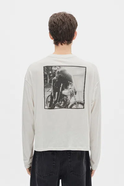 Ann Demeulemeester Bike Printed Long-sleeve T-shirt In Neutral