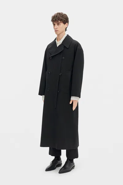 Ann Demeulemeester Feliks High-comfort Trench Coat In Black