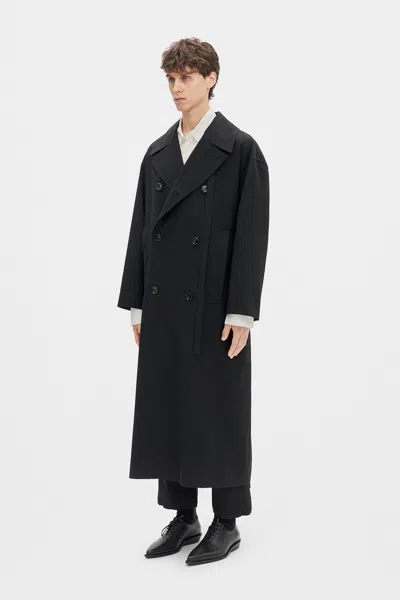 Ann Demeulemeester Feliks High-comfort Trench Coat In Black