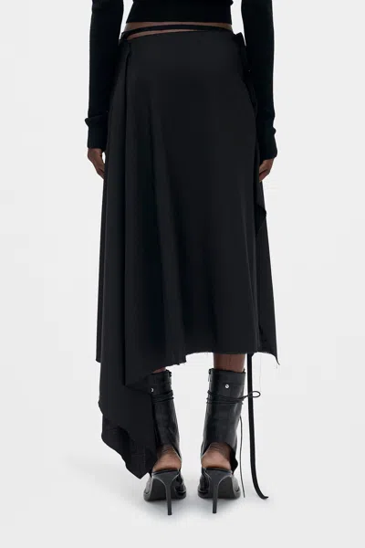 Ann Demeulemeester Ylva Midi Wrap Skirt