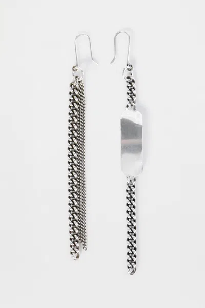 Ann Demeulemeester Carlotta Qoute Chain Earrings