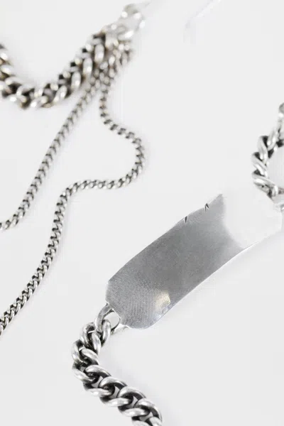 Ann Demeulemeester Carlotta Qoute Chain Earrings
