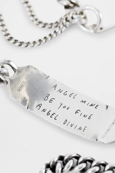 Ann Demeulemeester Carlotta Qoute Chain Earrings