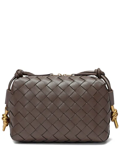 Tiffany & Fred Paris Large Hand-woven Leather Messenger Bag