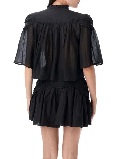 Isabel Marant Étoile Marant Etoile Women Ceola Cotton Blend Miniskirt In Black