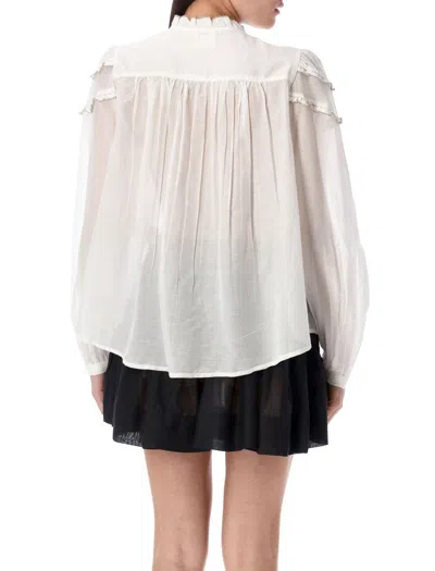 Isabel Marant Étoile Marant Etoile Women Christa Biologic Cotton And Viscose Shirt In White