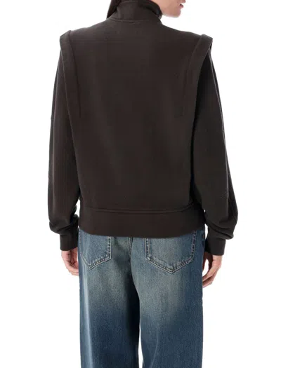Isabel Marant Étoile Organic Cotton Blend Sweatshirt In Brown
