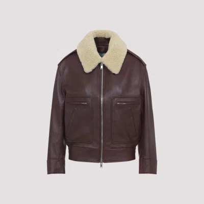 Bottega Veneta Nappa Leather And Shearling Coat With Chic Silhouette