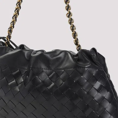 Bottega Veneta Woven Calf Leather Clutch With Drawstring Closure
