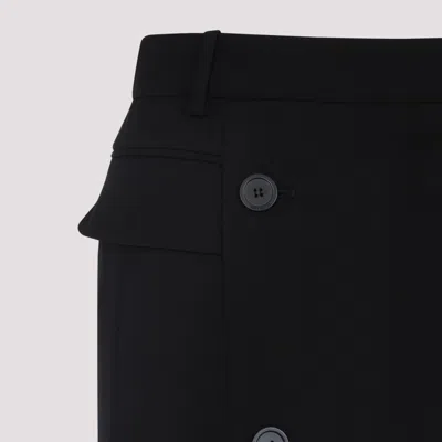 Balenciaga Tailored Black Skirt With Double-breasted Buttons In Black