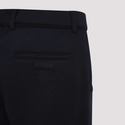 Prada Track Pants Polyester Belt Loops In Black