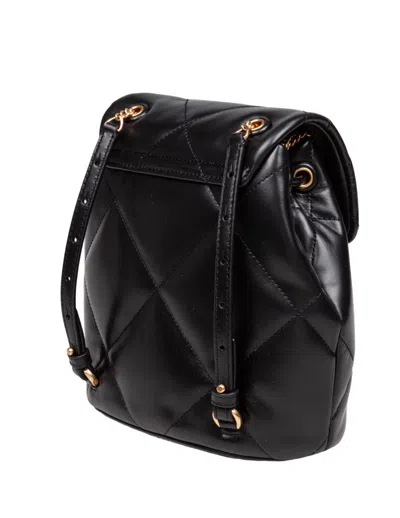 Tory Burch Kira Diamond Leather Mini Backpack Black