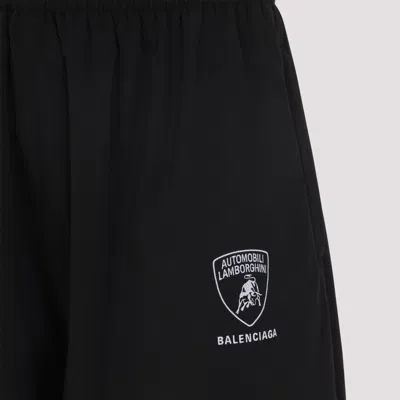 Balenciaga X Automobili Lamborghini Logo Track Pants In Black