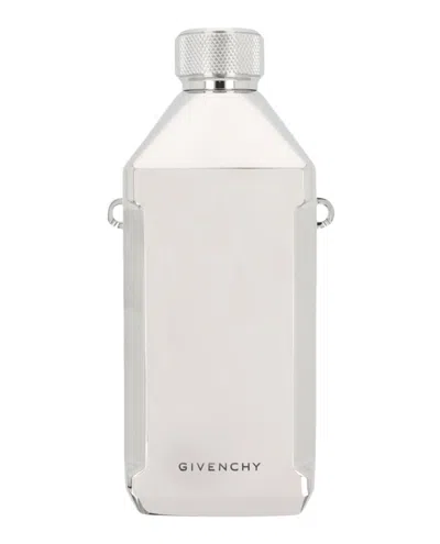 Givenchy Logo Engraved Stainless Steel Water Bottle In White