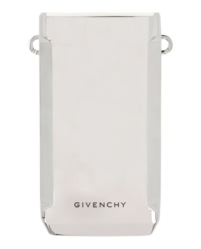 Givenchy Logo Engraved Stainless Steel Water Bottle In White