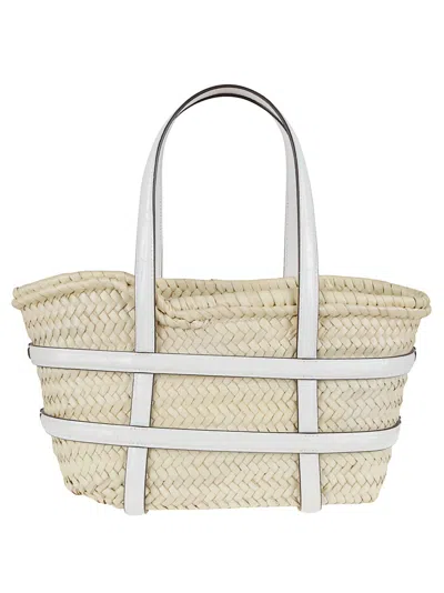 Tory Burch Woven Crossbody Bag With Structured Silhouette