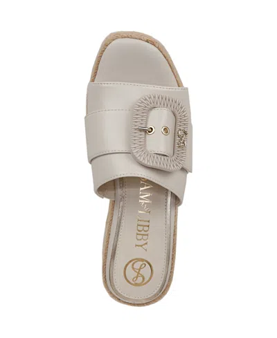 Sam & Libby Women's Crysta Buckle Platform Wedge Sandals