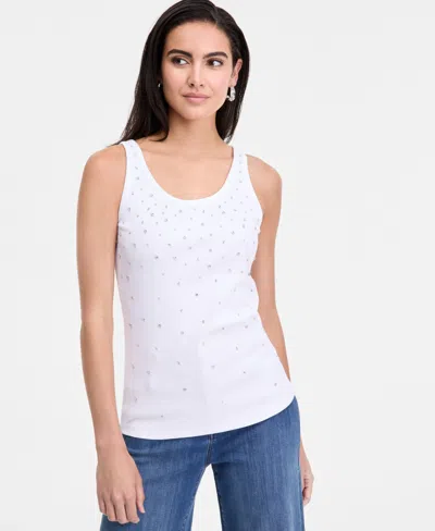 Inc International Concepts Women's Embellished Tank Top, Exclusively At Macy's