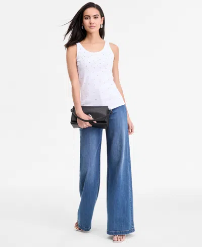 Inc International Concepts Women's Embellished Tank Top, Exclusively At Macy's