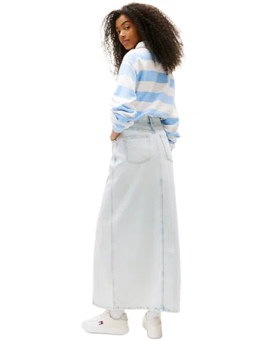Tommy Jeans Women's Claire Front-slit Denim Maxi Skirt
