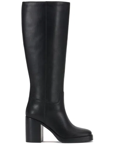 Vince Camuto Gibi 4 Womens Extra Wide Calf Leather Knee-high Boots