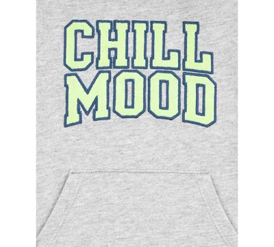 Carter's Baby Boys Chill Mood Hooded Romper In Gray