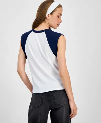 Rebellious One Juniors' Nyc Raglan-sleeve Graphic T-shirt