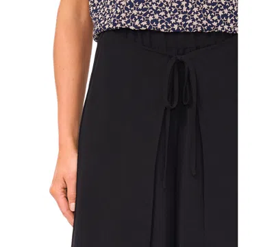 Cece Women's High-rise Side-overlap Self-tie Pants In Blue