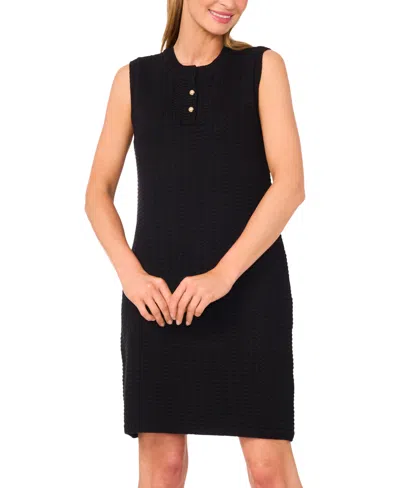 Cece Women's Sleeveless Mini Sweater Dress In Black