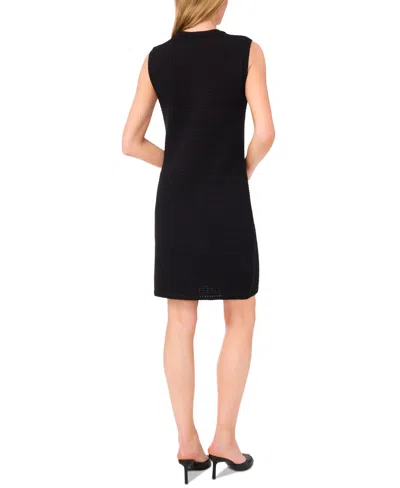 Cece Women's Sleeveless Mini Sweater Dress In Black
