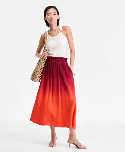 Inc International Concepts Women's Dip-dyed Midi Skirt, Exclusively At Macy's