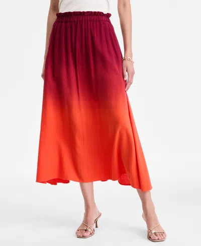 Inc International Concepts Women's Dip-dyed Midi Skirt, Exclusively At Macy's